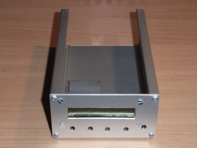 Frontansicht Alugehäuse ohne Platine